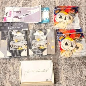 Bride to be party bundle25 invitations20 ballons24 favor paper bags